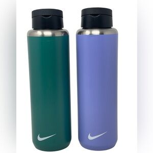 Nike (Lot of 2) Stainless Steel Straw Water Bottle 32 oz New